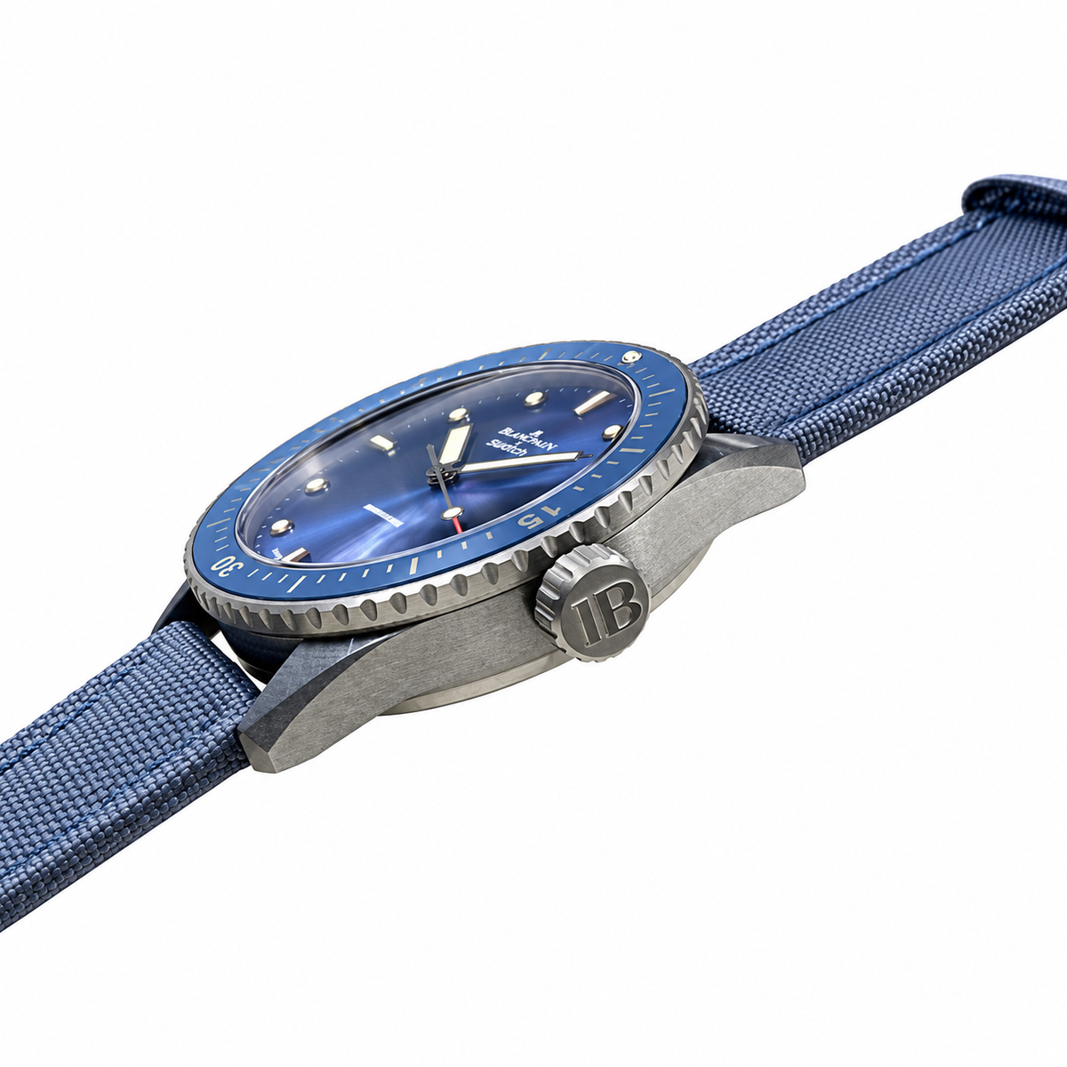 Blancpain Fifty Fathoms Bathyscaphe – Blue Dial Ceramic Bezel Swiss Automatic Dive Watch
