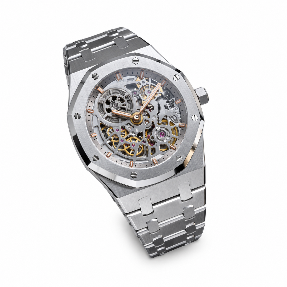 Audemars Piguet Royal Oak Openworked Skeleton Steel Rose Gold