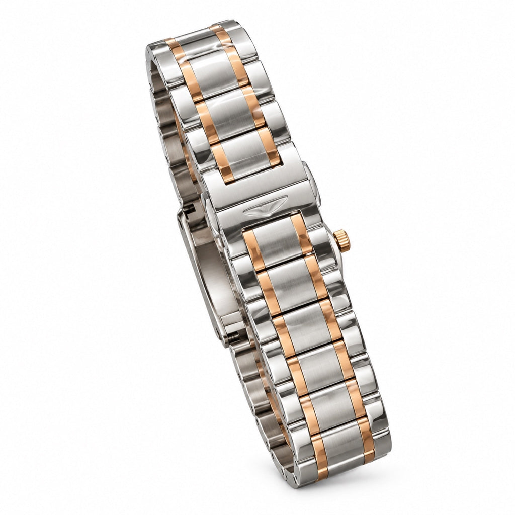 Longines Master Collection – Diamond Dial Rose Gold Two-Tone Bracelet