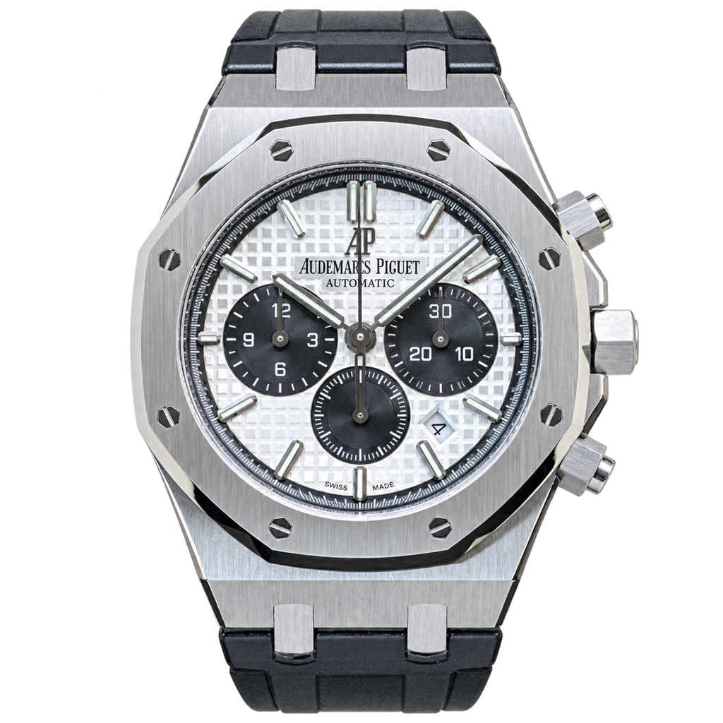 Audemars Piguet Royal Oak Chronograph Steel Panda Dial Leather