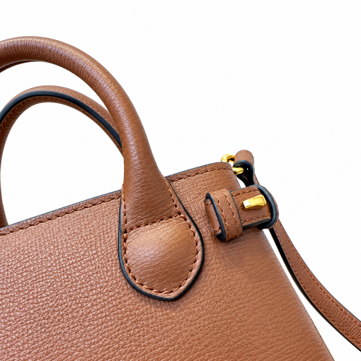 Burberry Warm Tan Grace Top Handle Bag