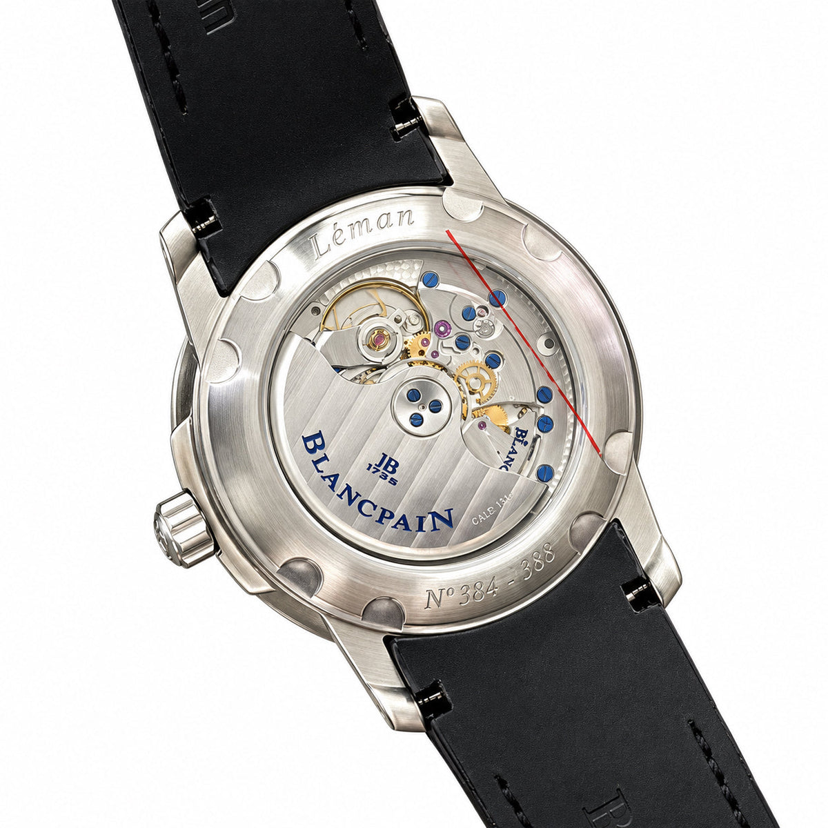 Blancpain Aqua Lung Blue Black Dial Jump Date Rubber Strap Sport Watch