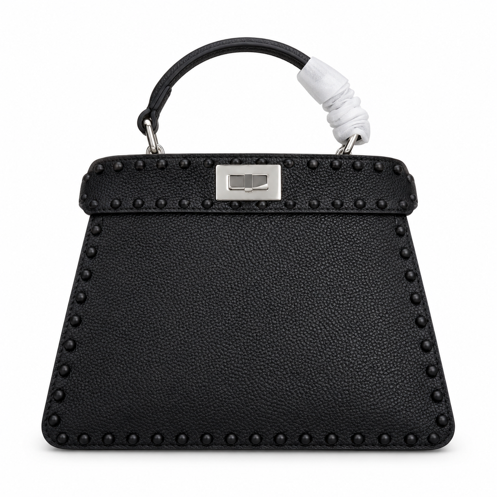 Fendi FF Logo Handbag 20cm | Iconic Italian Leather Tote Bag