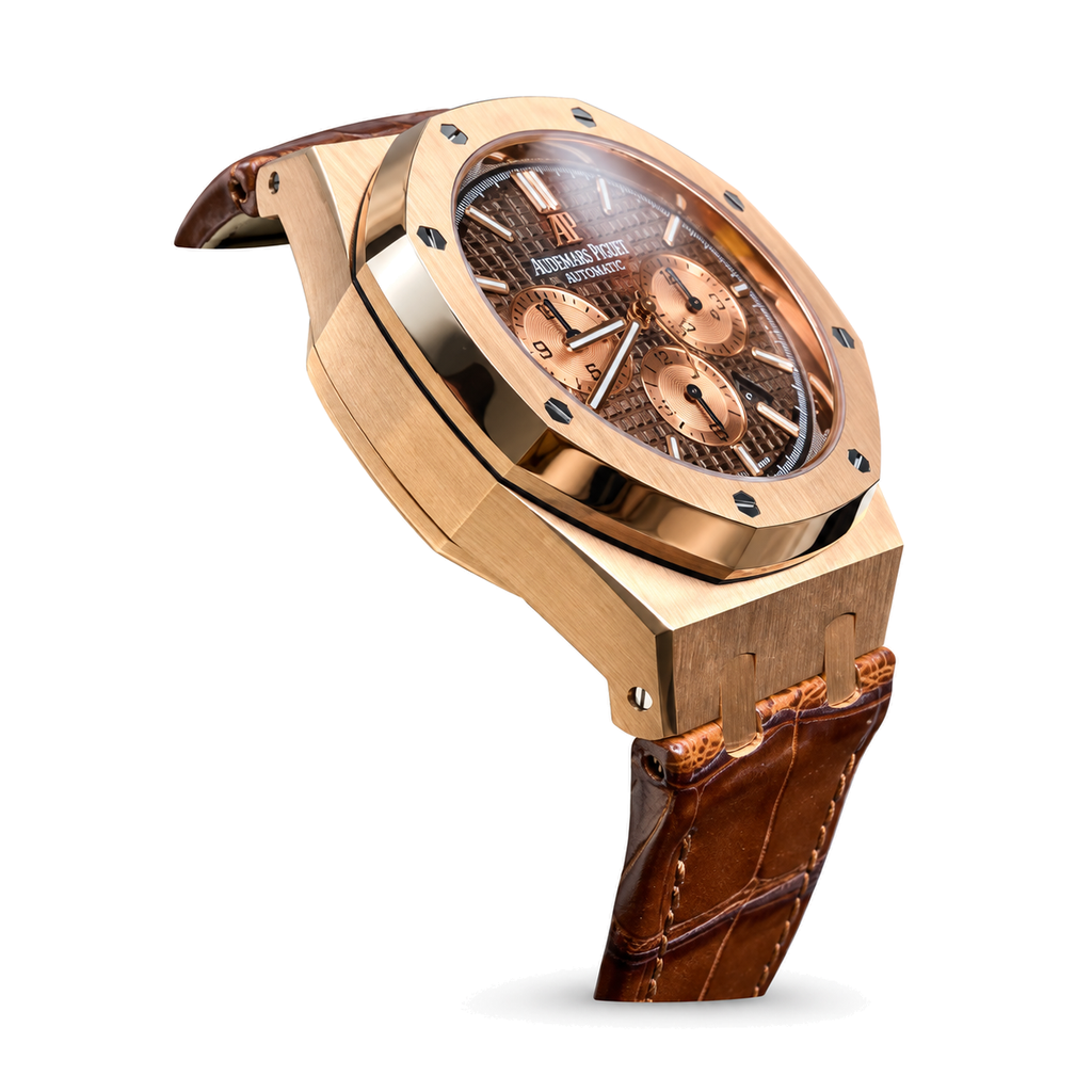 Audemars Piguet Royal Oak Chronograph Rose Gold Brown Dial