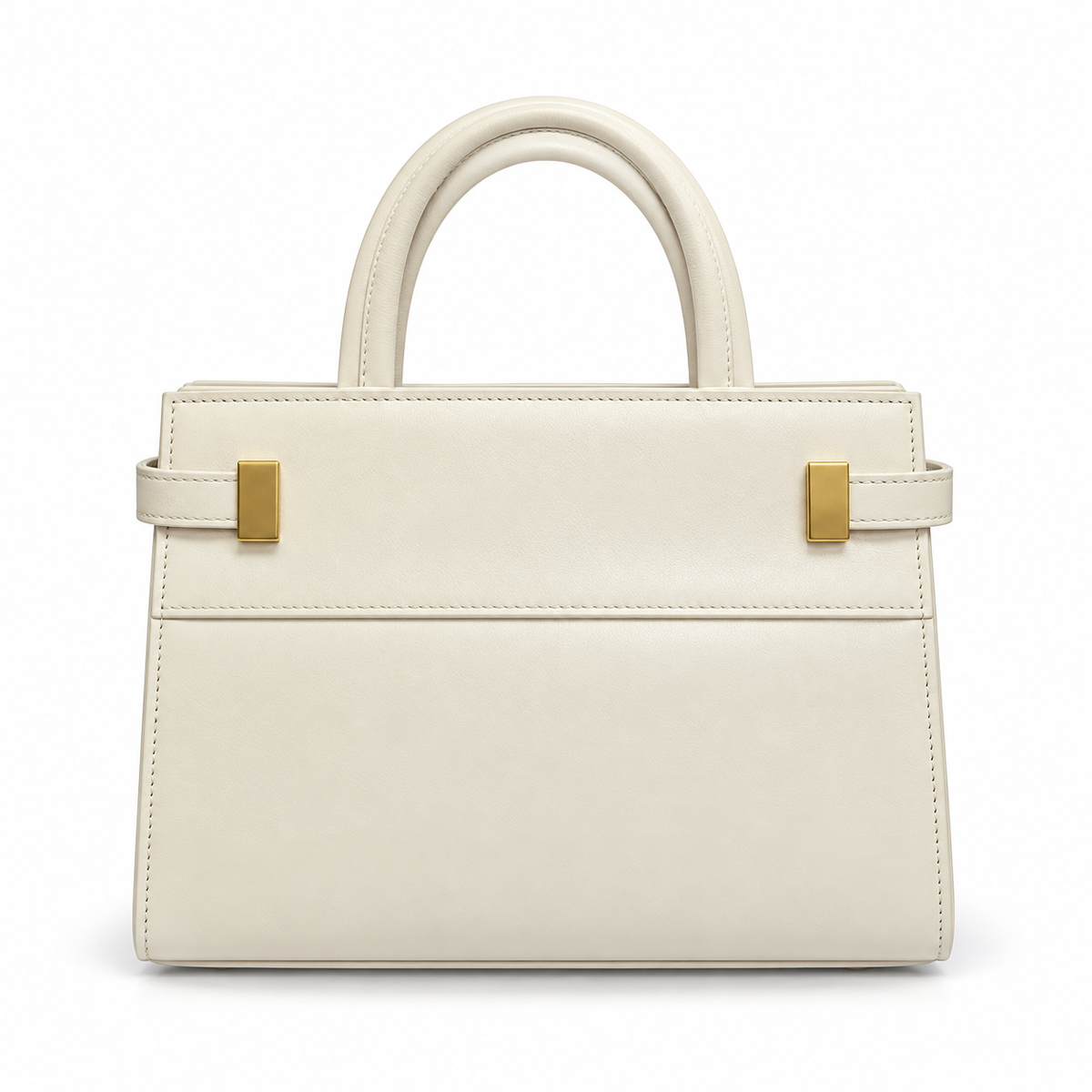 YSL Saint Laurent Manhattan Mini Bag in Cream Smooth Leather
