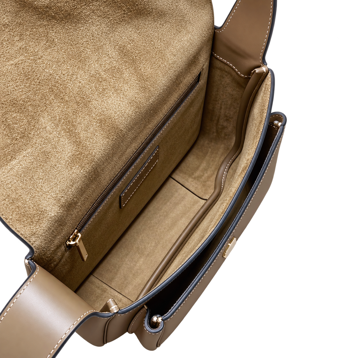 YSL Saint Laurent Solferino Crossbody Bag Taupe