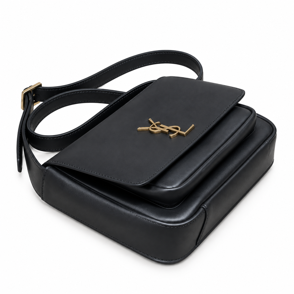 YSL Saint Laurent Solferino Crossbody Bag Black