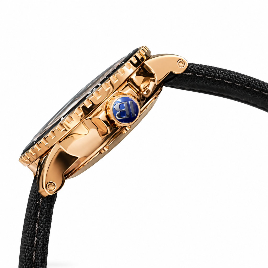 Blancpain Fifty Fathoms Tourbillon Rose Gold 300m Black Fabric Diver Watch
