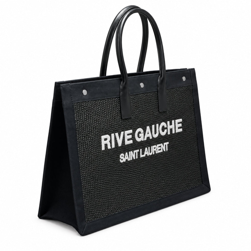 Saint Laurent Rive Gauche Large Tote Bag in Black