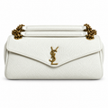 YSL Saint Laurent Gaby Envelope Bag – White