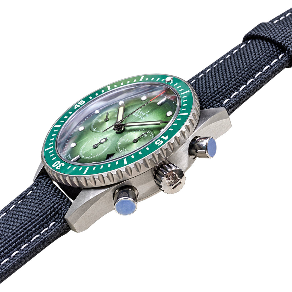 Blancpain Fifty Fathoms Bathyscaphe Chronograph – Green Dial Steel Case Swiss Automatic