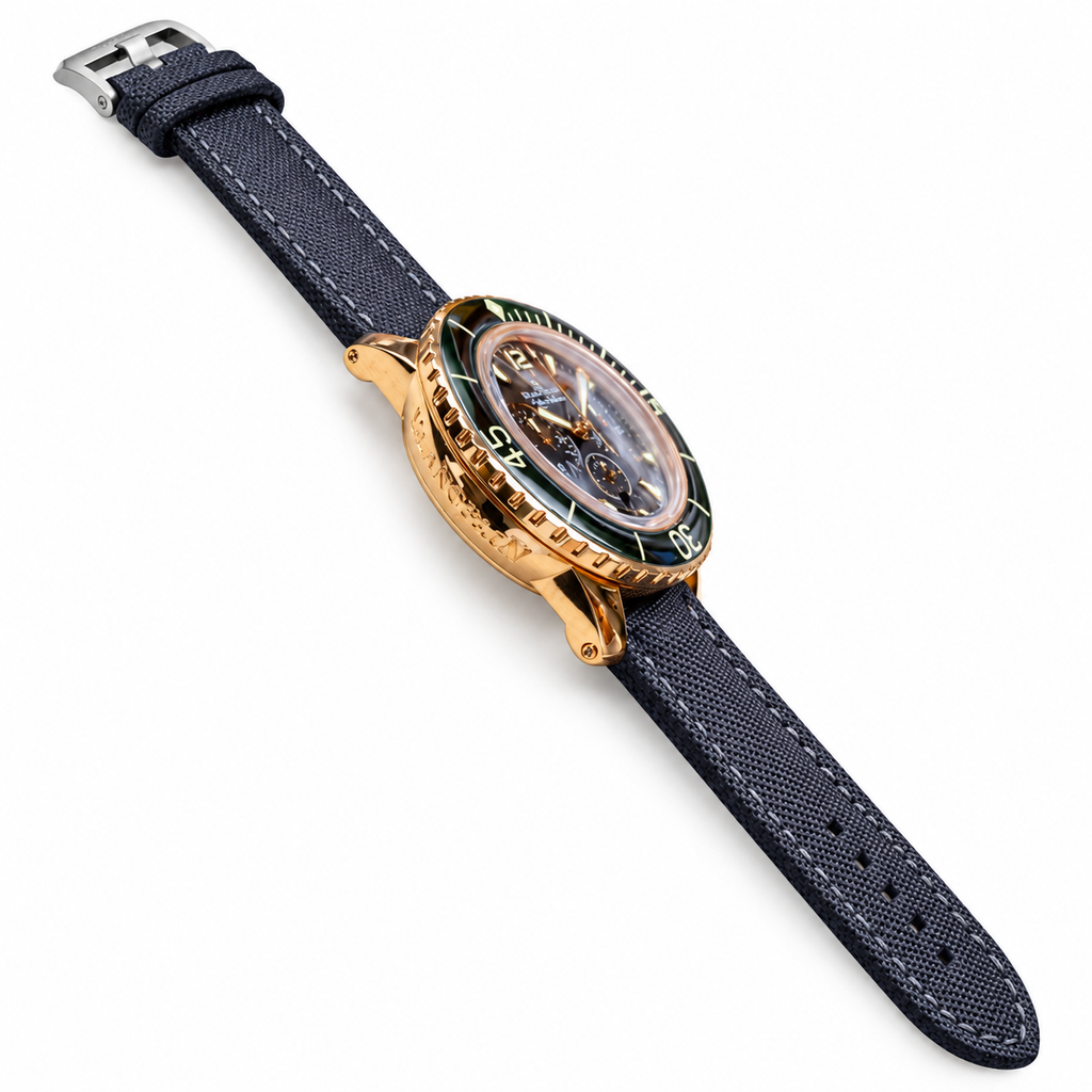 Blancpain Fifty Fathoms Flyback Chronograph – Rose Gold Black Dial Ceramic Bezel Swiss Automatic