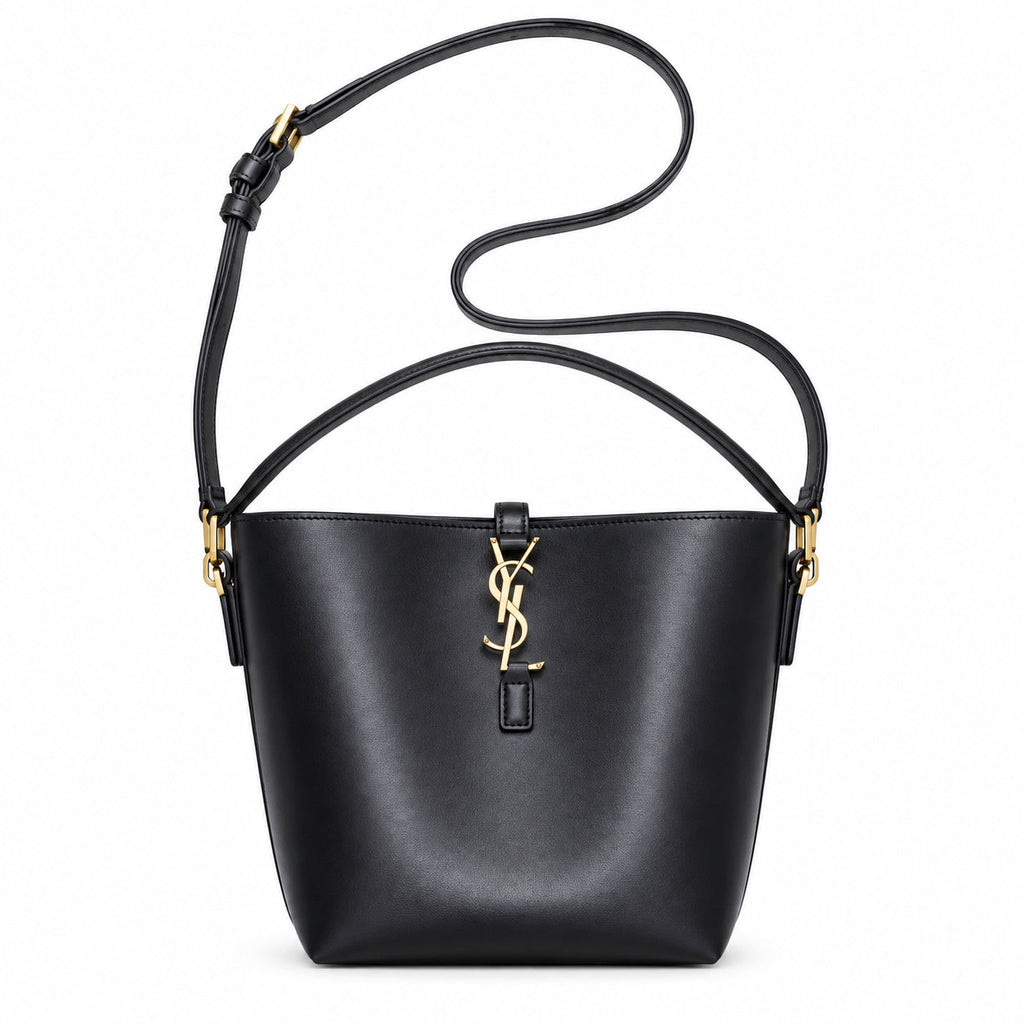 YSL Le 37 Bucket Bag – Black Smooth Leather