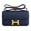 Hermès Lindy 26cm Crossbody Bag – Sapphire Blue | Luxury Leather Handbag