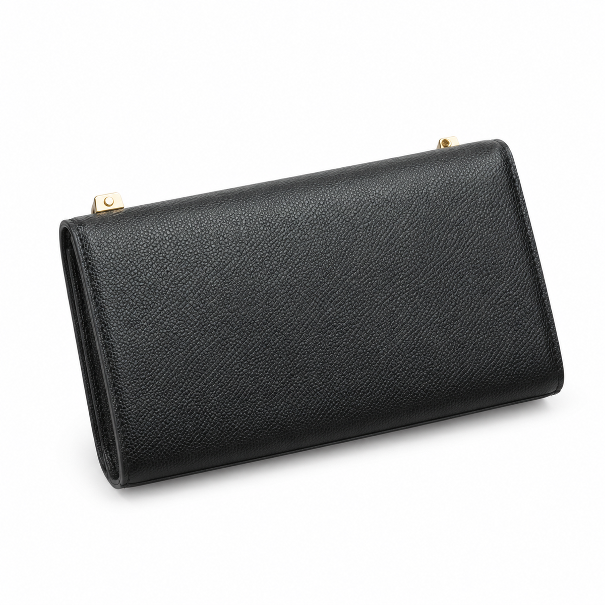YSL Saint Laurent Kate Chain Bag in Black Grained Leather with Tassel