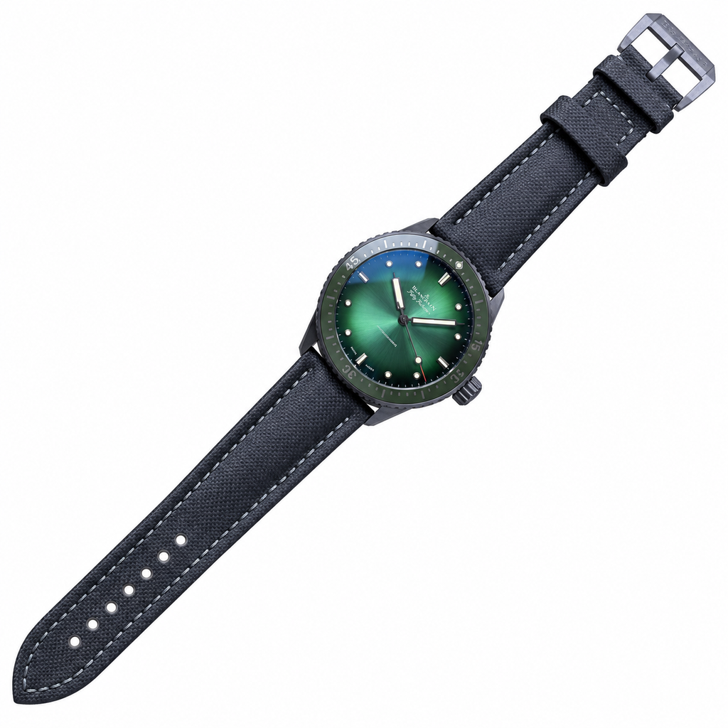 Blancpain Fifty Fathoms Bathyscaphe Green Gradient DLC Dive Watch