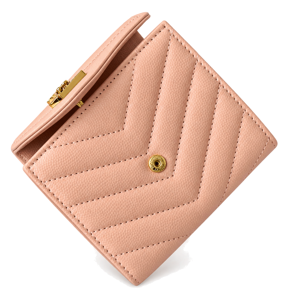 YSL Saint Laurent Monogramme Small Wallet – Pink
