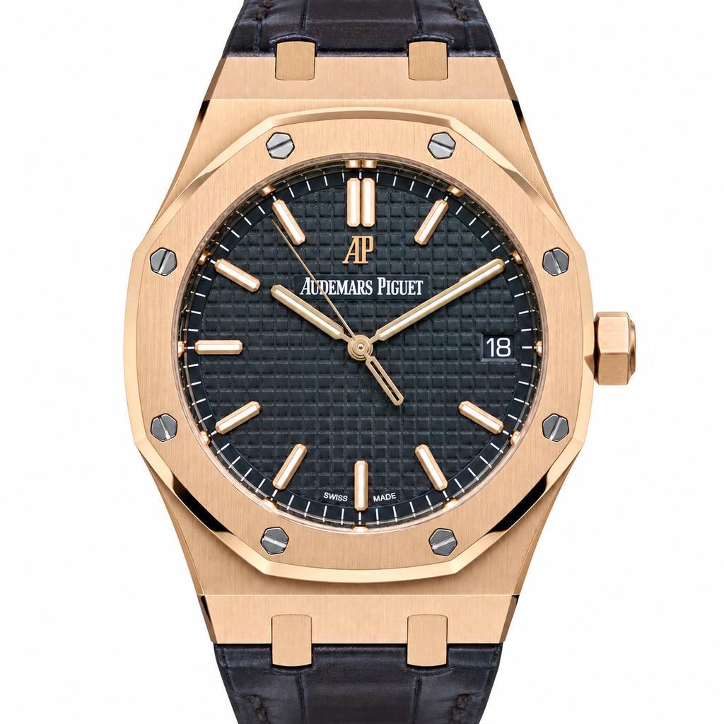 Audemars Piguet Royal Oak Automatic Rose Gold Black Dial