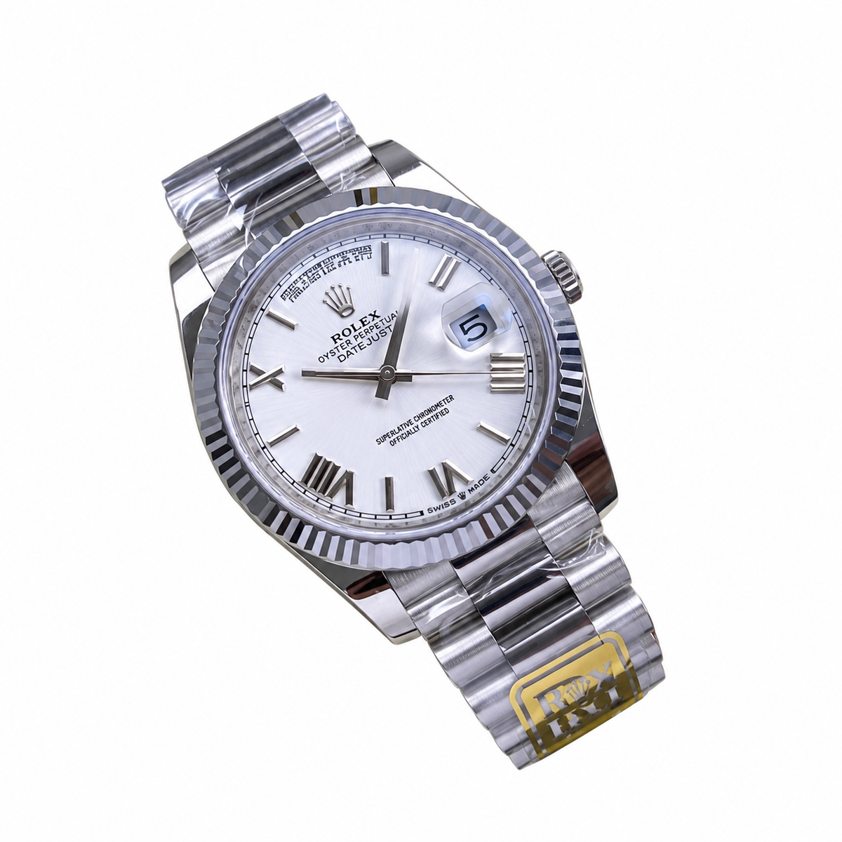 Rolex 40mm Automatic Luxury Watch | Sapphire Crystal | 100M Water Resistant | Men's Swiss Timepiece
